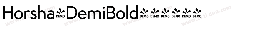 Horsha-DemiBold字体转换