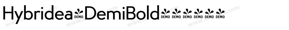 Hybridea-DemiBold字体转换