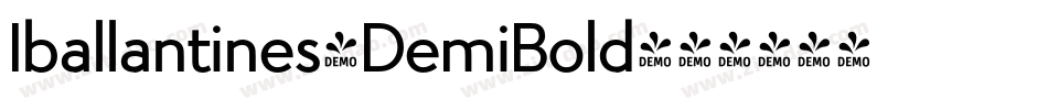 Iballantines-DemiBold字体转换