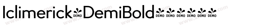 Iclimerick-DemiBold字体转换