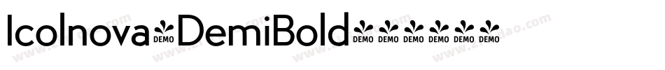 Icolnova-DemiBold字体转换
