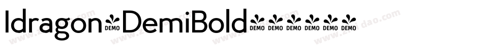 Idragon-DemiBold字体转换
