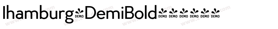 Ihamburg-DemiBold字体转换