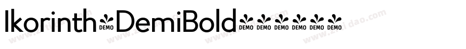 Ikorinth-DemiBold字体转换