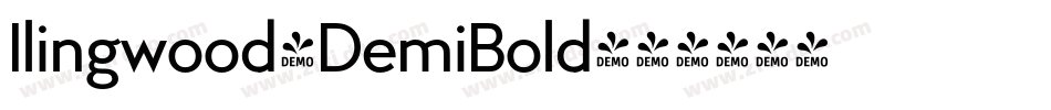 Ilingwood-DemiBold字体转换