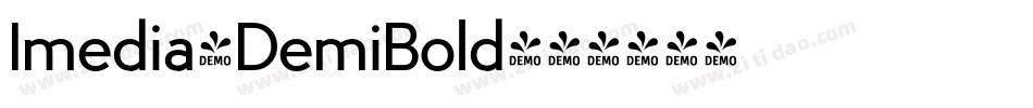 Imedia-DemiBold字体转换