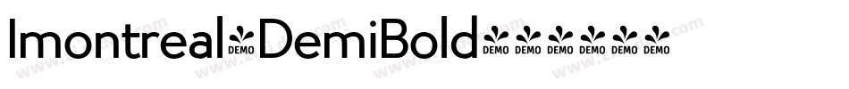 Imontreal-DemiBold字体转换