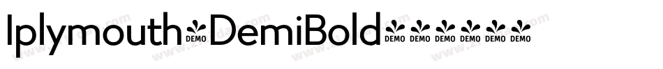 Iplymouth-DemiBold字体转换