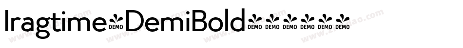 Iragtime-DemiBold字体转换