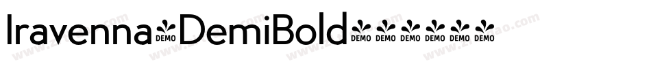 Iravenna-DemiBold字体转换