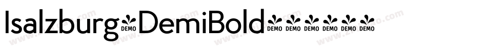 Isalzburg-DemiBold字体转换