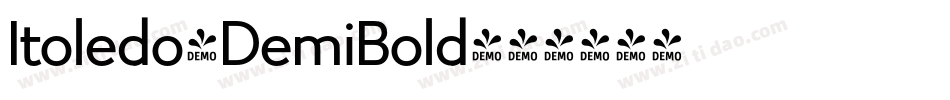 Itoledo-DemiBold字体转换