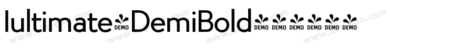 Iultimate-DemiBold字体转换