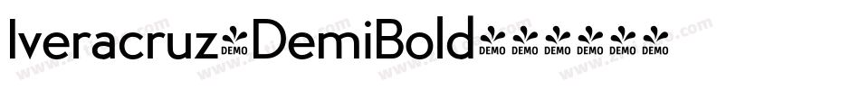 Iveracruz-DemiBold字体转换