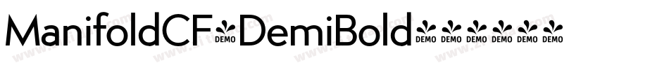 ManifoldCF-DemiBold字体转换 ManifoldCF-DemiBold字体转换