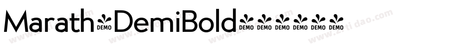 Marath-DemiBold字体转换 Marath-DemiBold字体转换