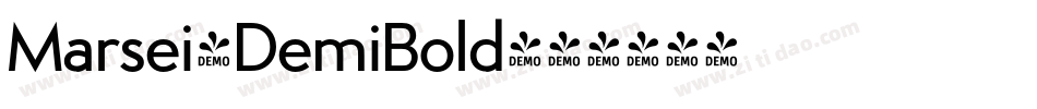 Marsei-DemiBold字体转换