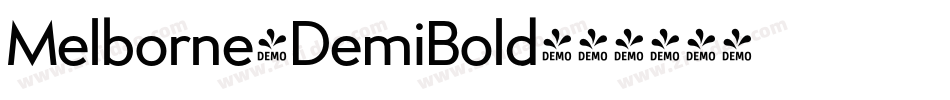 Melborne-DemiBold字体转换