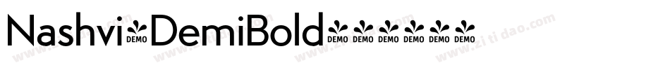 Nashvi-DemiBold字体转换 Nashvi-DemiBold字体转换