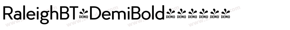 RaleighBT-DemiBold字体转换