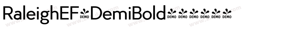 RaleighEF-DemiBold字体转换
