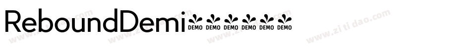 ReboundDemi字体转换