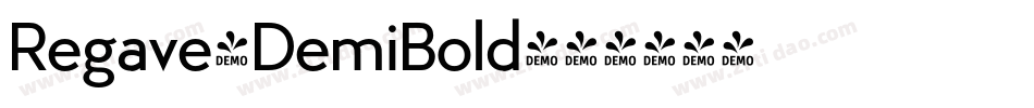 Regave-DemiBold字体转换