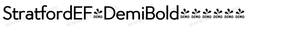 StratfordEF-DemiBold字体转换