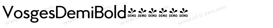 VosgesDemiBold字体转换