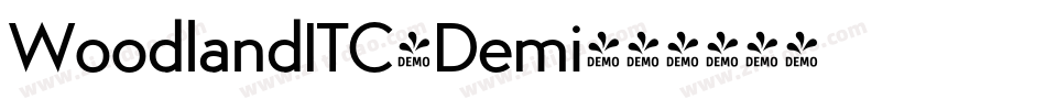 WoodlandITC-Demi字体转换