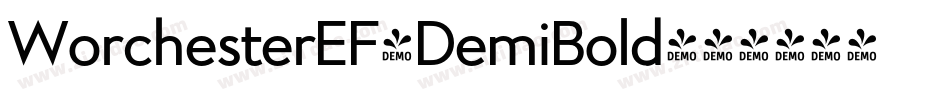 WorchesterEF-DemiBold字体转换