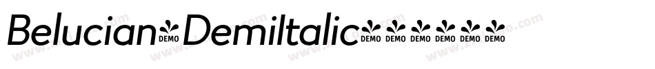 Belucian-DemiItalic字体转换