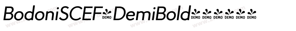 BodoniSCEF-DemiBold字体转换 BodoniSCEF-DemiBold字体转换