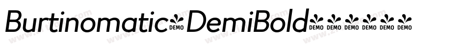 Burtinomatic-DemiBold字体转换