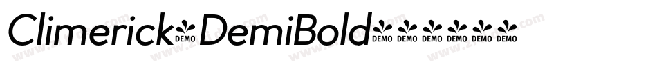 Climerick-DemiBold字体转换 Climerick-DemiBold字体转换