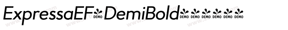 ExpressaEF-DemiBold字体转换 ExpressaEF-DemiBold字体转换