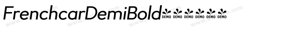 FrenchcarDemiBold字体转换