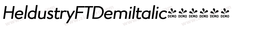 HeldustryFTDemiItalic字体转换