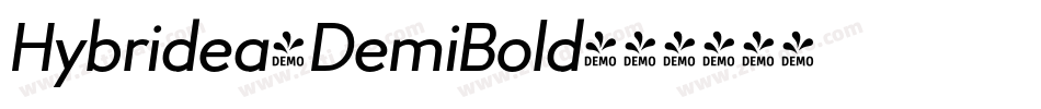 Hybridea-DemiBold字体转换