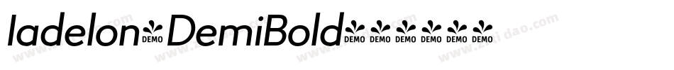 Iadelon-DemiBold字体转换