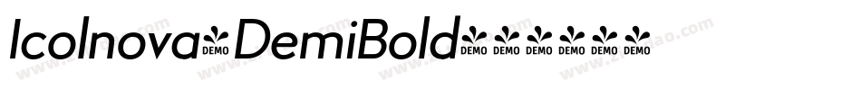 Icolnova-DemiBold字体转换