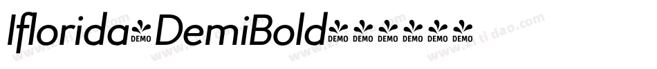 Iflorida-DemiBold字体转换