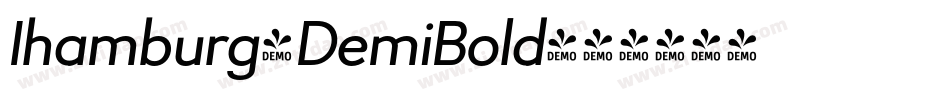 Ihamburg-DemiBold字体转换