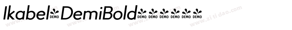 Ikabel-DemiBold字体转换