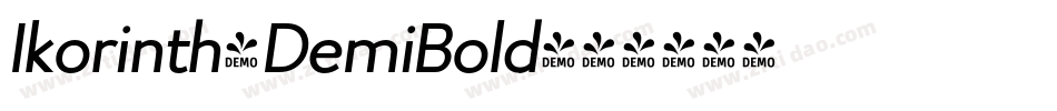 Ikorinth-DemiBold字体转换