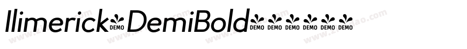 Ilimerick-DemiBold字体转换