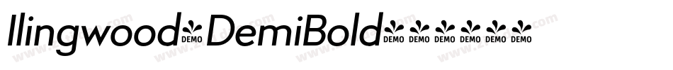 Ilingwood-DemiBold字体转换 Ilingwood-DemiBold字体转换