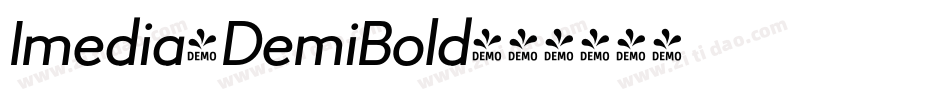 Imedia-DemiBold字体转换