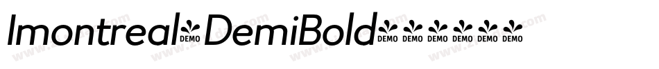 Imontreal-DemiBold字体转换