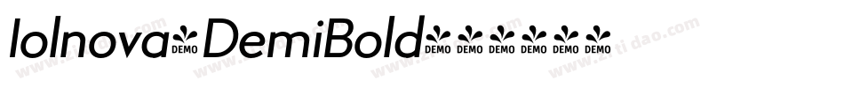 Iolnova-DemiBold字体转换